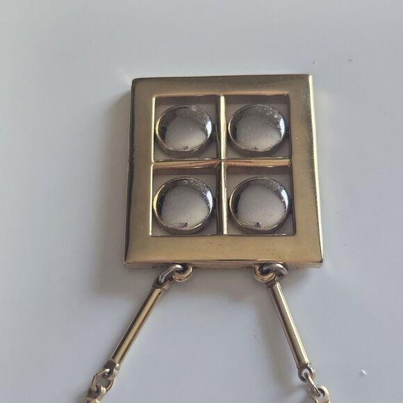 Artistry By Amway Necklace Gold And Silver Two Tone 20" With Chain Vintage - Picture 11 of 13